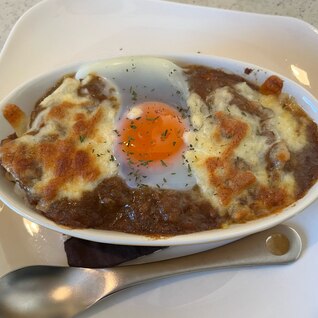 子供大好き♡残りカレーde簡単焼きカレー　リメイク